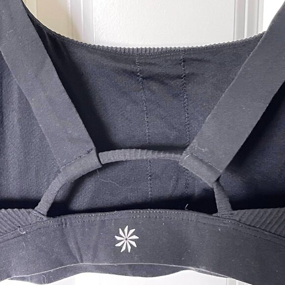 Athleta Exhale Rib Bra – Black (SP, D-DD Cups) - Picture 7 of 8